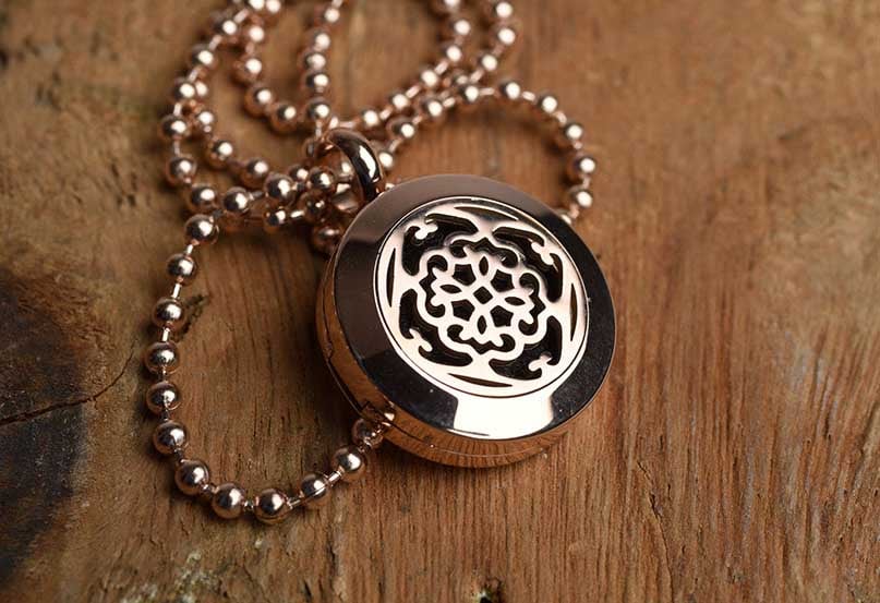 Image of Florals Essential Oil Diffuser Necklace