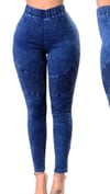 High Waisted Ripple Jean Jeggings