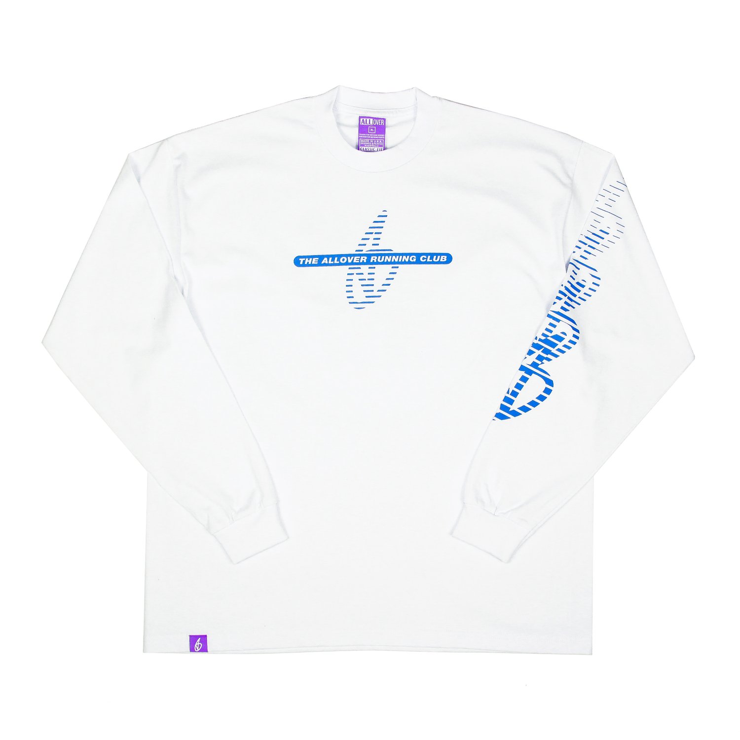 Image of Running Club Long Sleeve Tee - Snow White