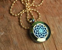 Image 1 of Lotus Essential Oil Diffuser Necklace