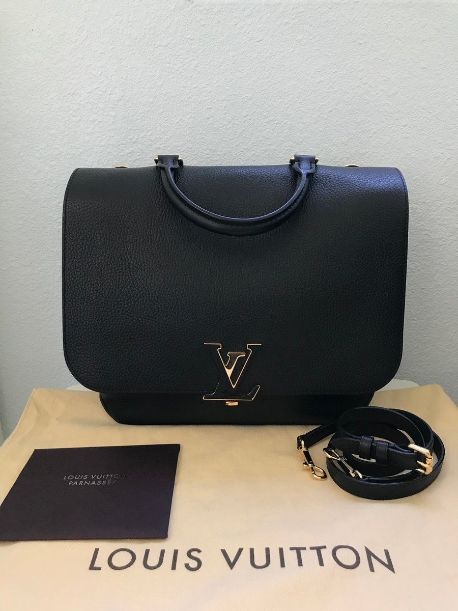 Louis Vuitton Black Taurillon Leather Volta Bag Louis Vuitton