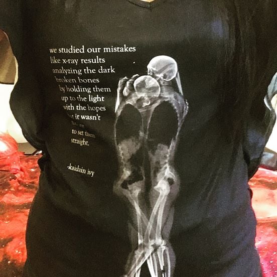 Image of Flutter Sleeve Poetry Shirt