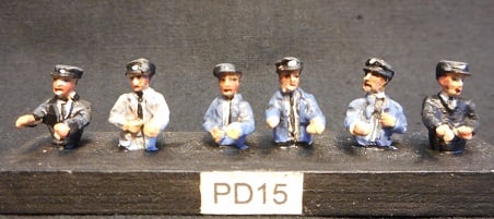 Image of PD15 Diesel and DMU drivers (half figures)