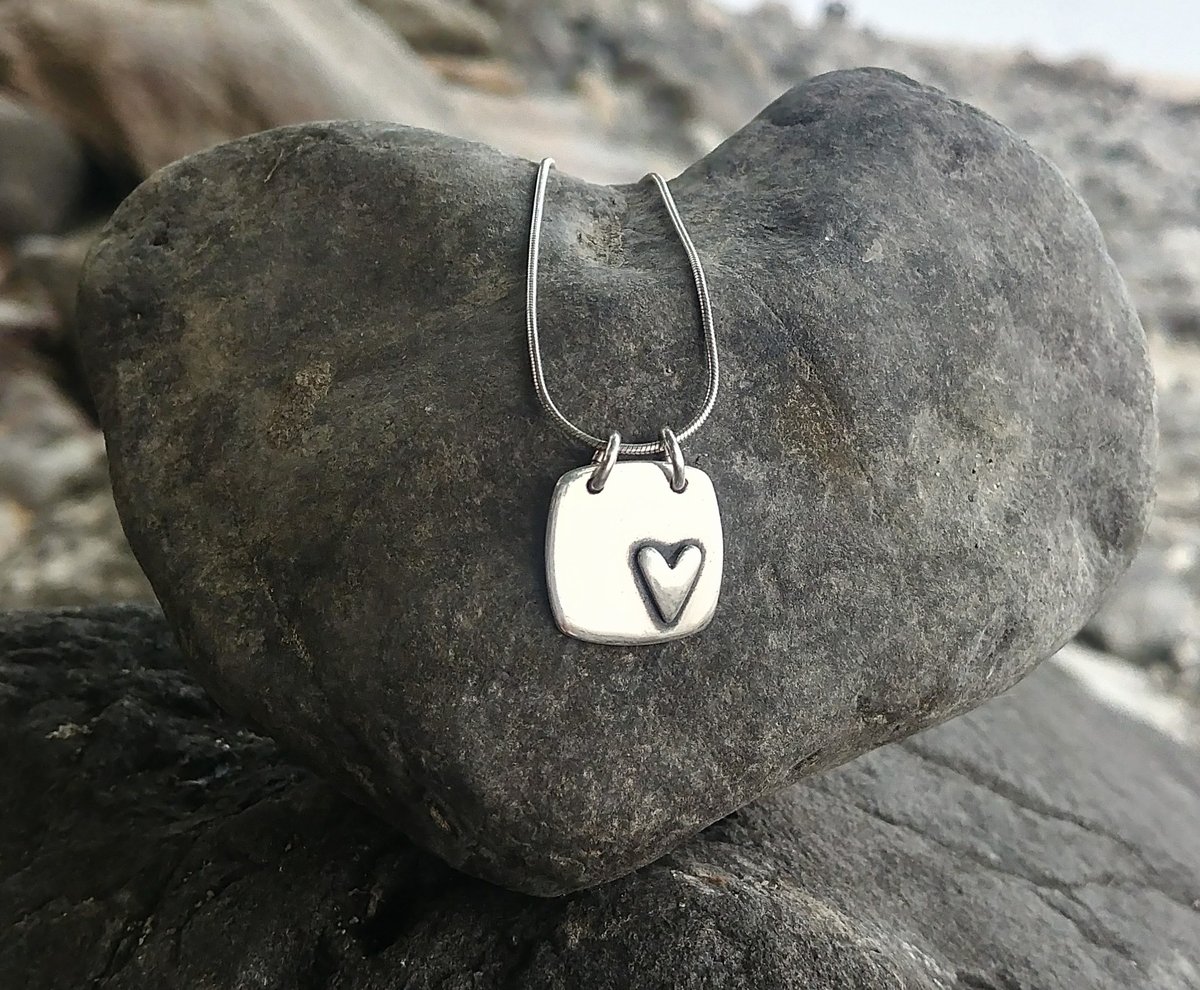 Image of Square Heart Necklace