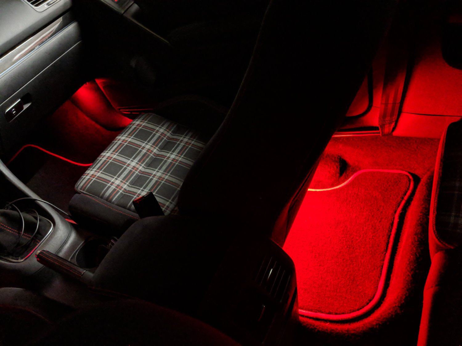 Image of Front & Rear Footwell LED Conversion Kit Fits: All Volkswagen/Audi with 194 Front Footwell Housings
