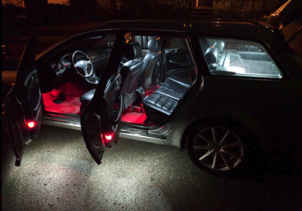 Image of Front & Rear Footwell LED Conversion Kit Fits: All Volkswagen/Audi with Pin Style Footwell boards