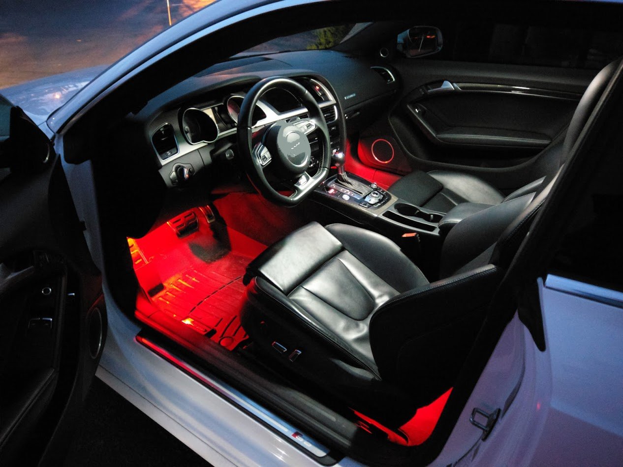 audi a5 footwell lights