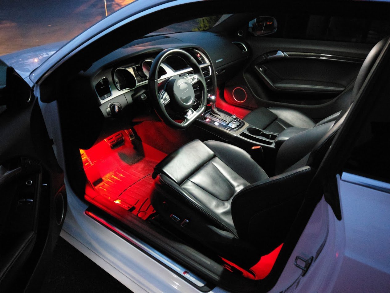 Image of Front & Rear Footwell LED Conversion Kit Fits: All Volkswagen/Audi with Pin Style Footwell boards