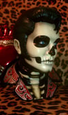 Santa Muerte Ceramic Elvis Bust 
