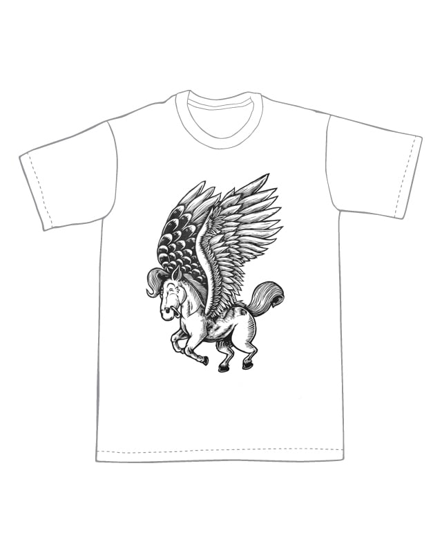Pegasus T-shirt (B1) **FREE SHIPPING**