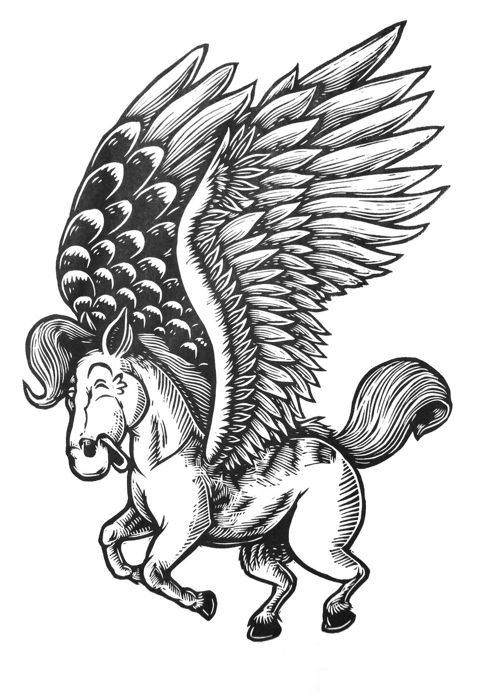 Pegasus T-shirt (B1) **FREE SHIPPING**