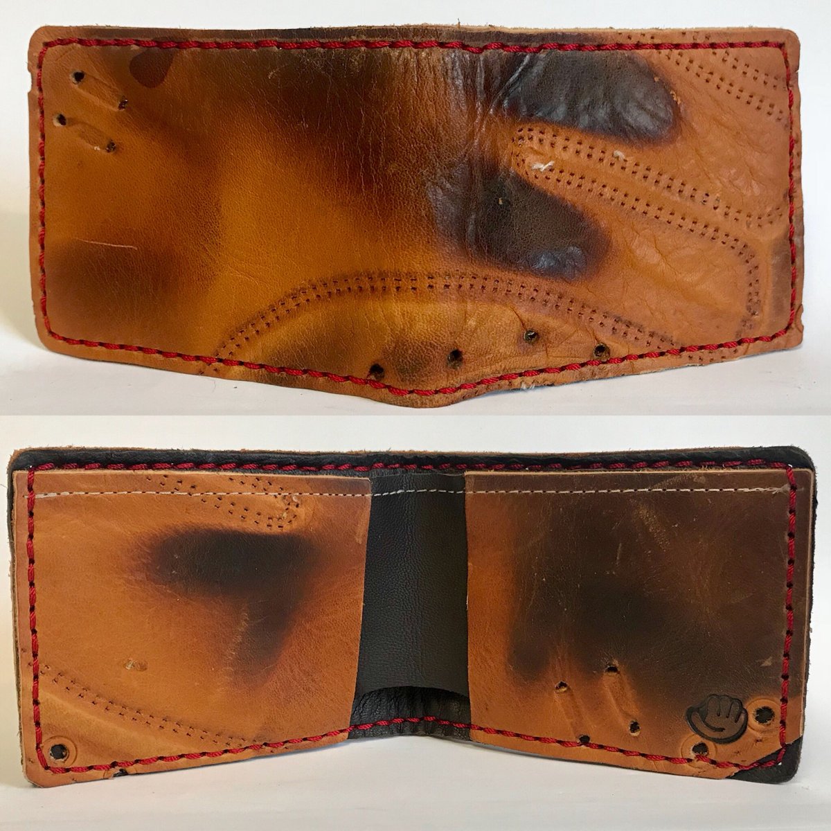 Image of 1960’s Nokona Bulldog CM65 Baseball Glove Bifold Wallet