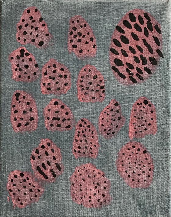 Image of Berries Abstract Original Canvas