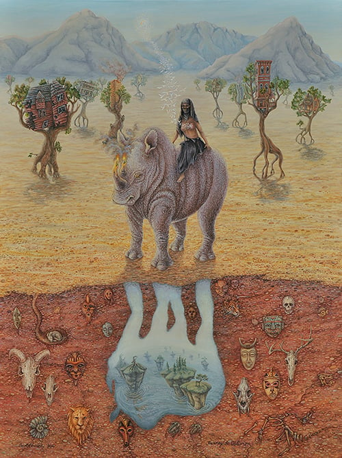 Image of print of  painting "Journey to Oblivion"