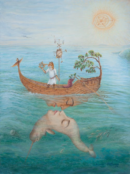 Image of Print of painting "Encounter"