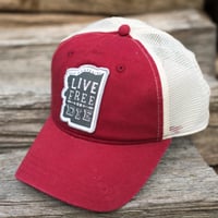 Image 1 of Vintage Red Old Man Trucker Hat