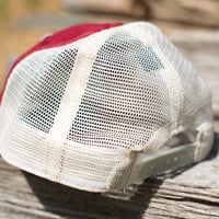 Image 3 of Vintage Red Old Man Trucker Hat