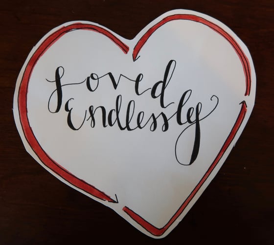 Image of The 'Loved Endlessly' Miniature Sticker