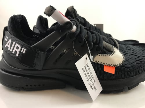 Image of OFF-WHITE x Nike Air Presto "Black" AA3830-002