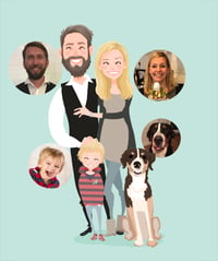 Image 4 of Family Portrait of 3 and pet
