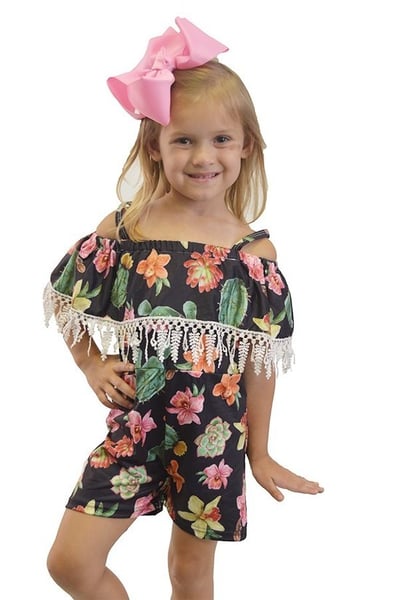 Image of CACTUS ROMPER W/ LACE