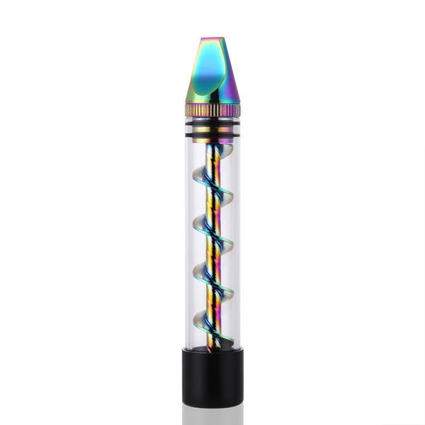 Image of Rainbow Glass Blunt WITH Cleaning Brush