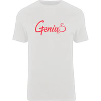 Image 1 of White and Red Genius T-shirt