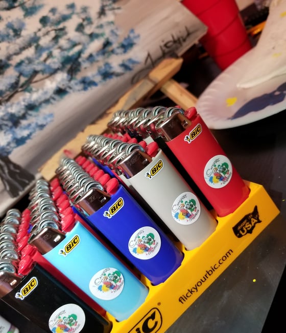 Image of Cannabis & Canvases Lighters w/Logo