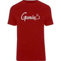 Image 1 of Red and White Genius Mens T-shirt