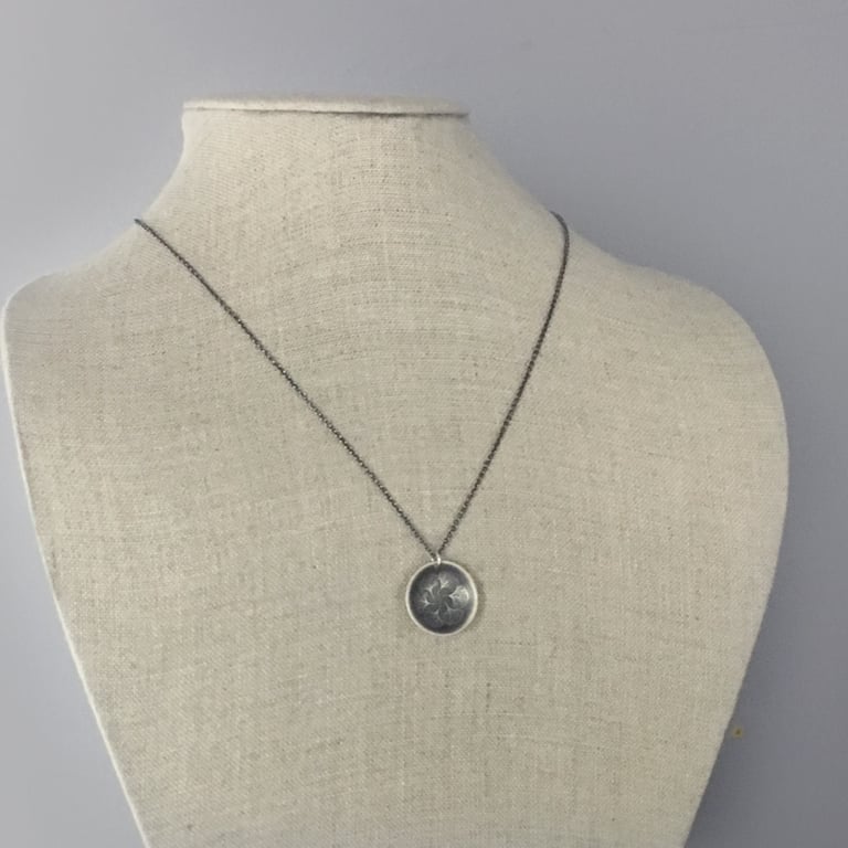Sterling Silver Ginkgo Leaf Mandala Necklace | Lisa Hopkins Design