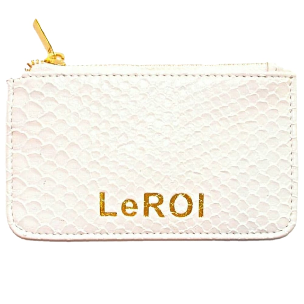 Image of LeRoi coin bag white python limited edition