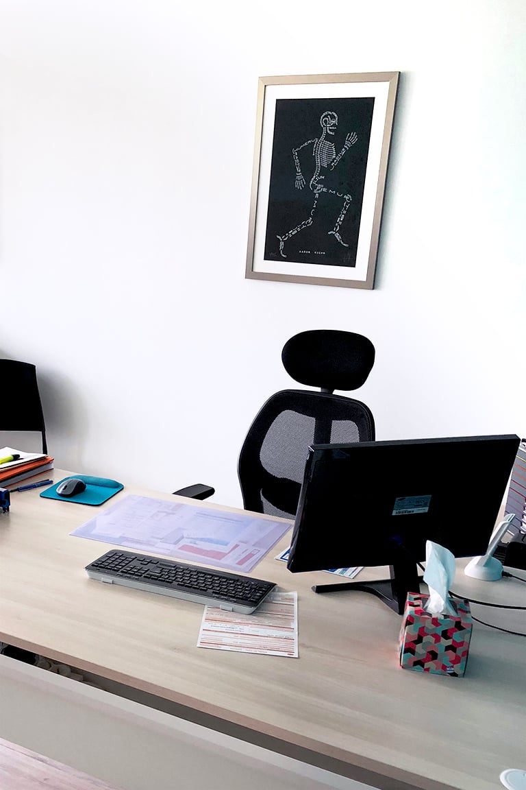 Image of Skeleton Typogram - Print