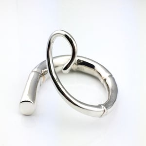 Image of LONG TENDRIL CUFF BRACELET, SILVER PLATED