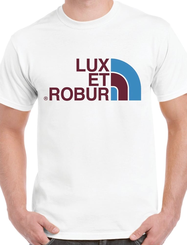 Image of white/maroon/blue - D008