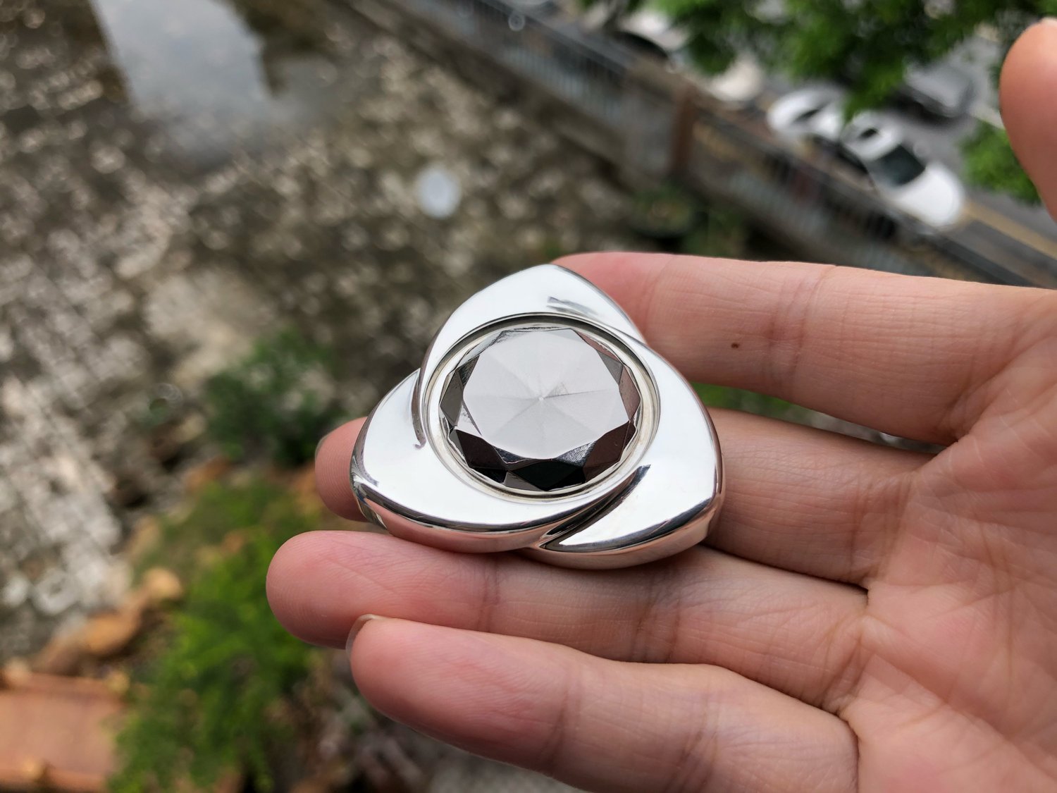 Image of SILVER 999 ROSE Hand Spinner fidget toys