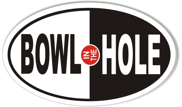 Image of Bowl In The Hole Oval Beach Sticker