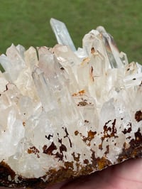 Image 5 of Quartz Crystal Points Cluster With Iron Inclusions #1396