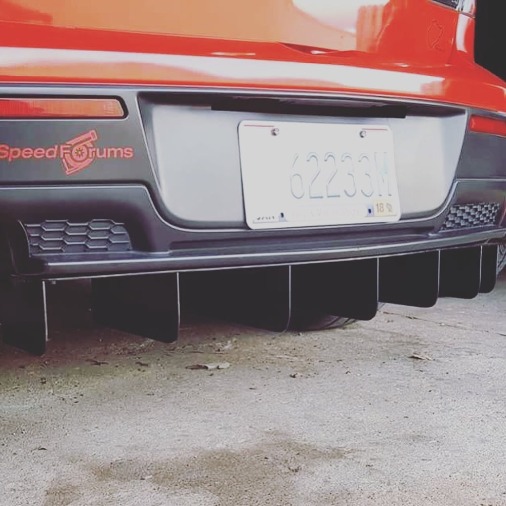 Image of V1 MAZDA ROUNDED FIN DIFFUSER (GEN1)