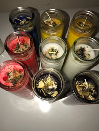 Image 1 of ~ Herbed Oiled Charged Ritual Manifestation Candles