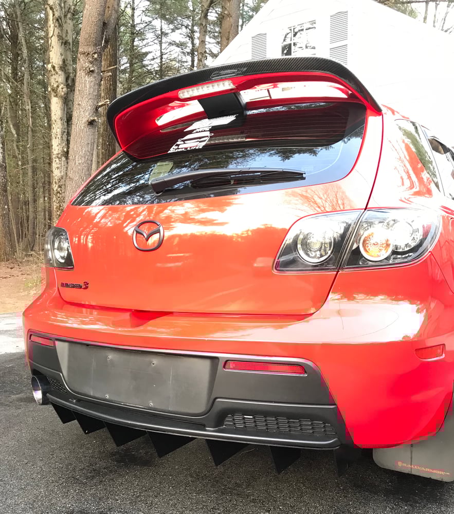 Image of V1 MAZDA ANGLED FIN DIFFUSER (Gen 1)