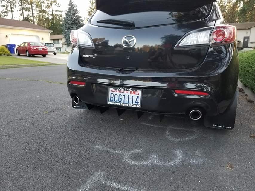 Image of MAZDA ANGLED FIN DIFFUSER (Gen 2)