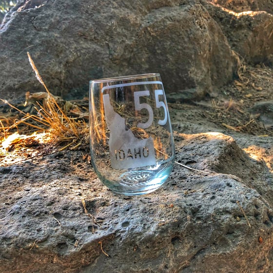 Image of Hwy 55 Stemless Wine Glass