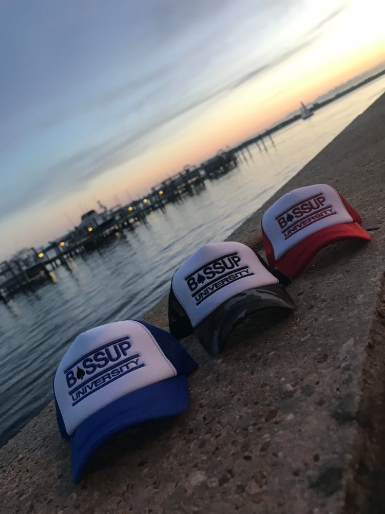 Image of BossUp University 90's Trucker Mesh Cap