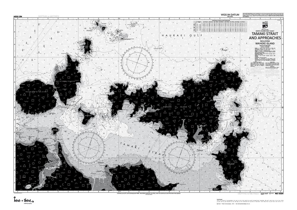 Image of Hauraki Gulf Map - 1983