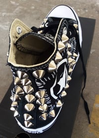 Image 3 of MV Black on Black Custom High Tops