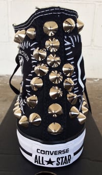 Image 5 of MV Black on Black Custom High Tops