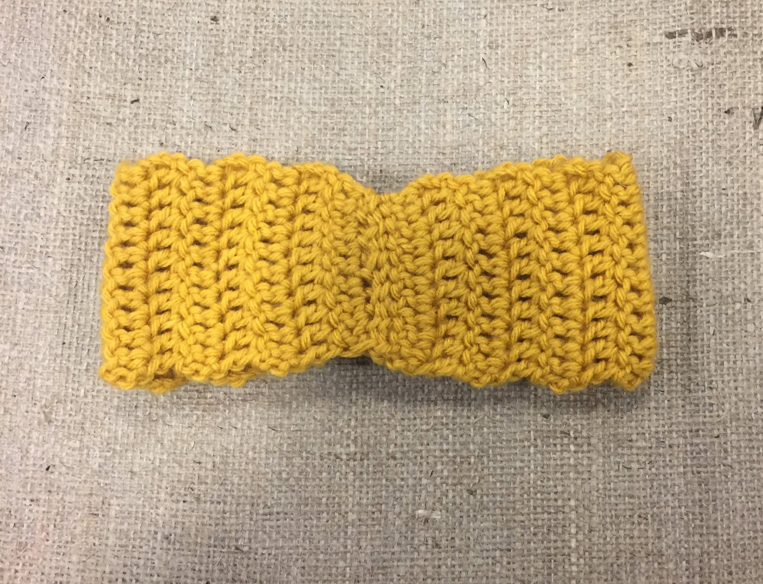 Image of Mustard Crochet  Headband