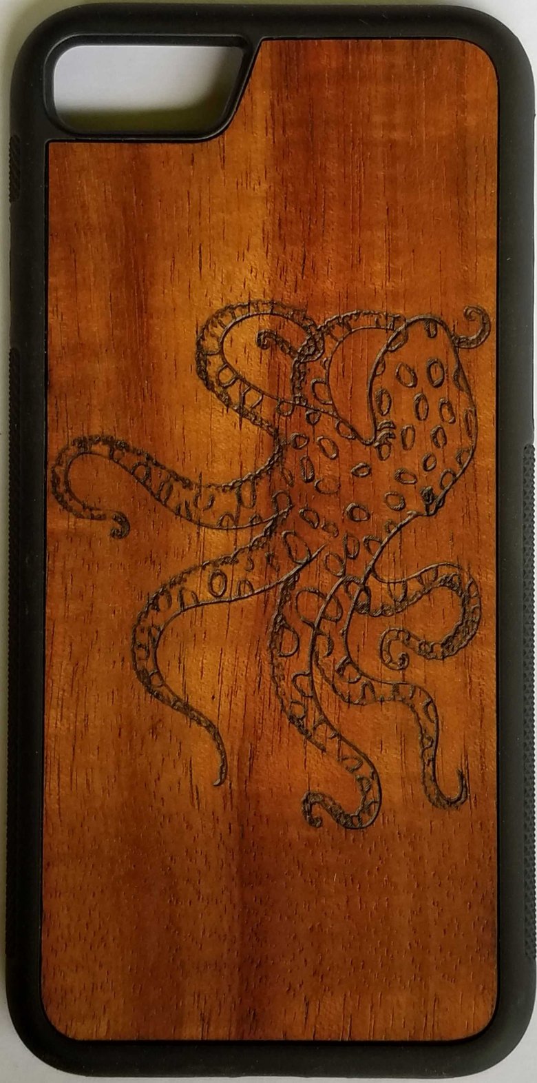 Image of Octopus Koa wood phone case