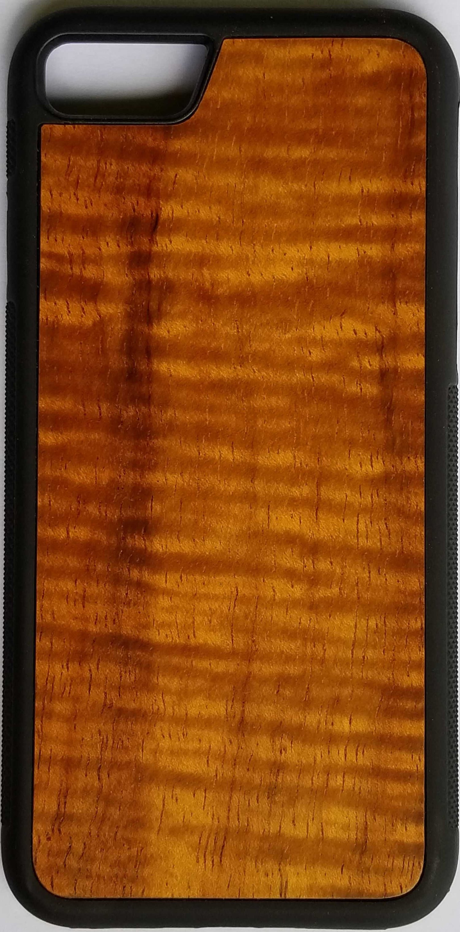 Image of Curly Koa wood phone case ("blank" with no image)