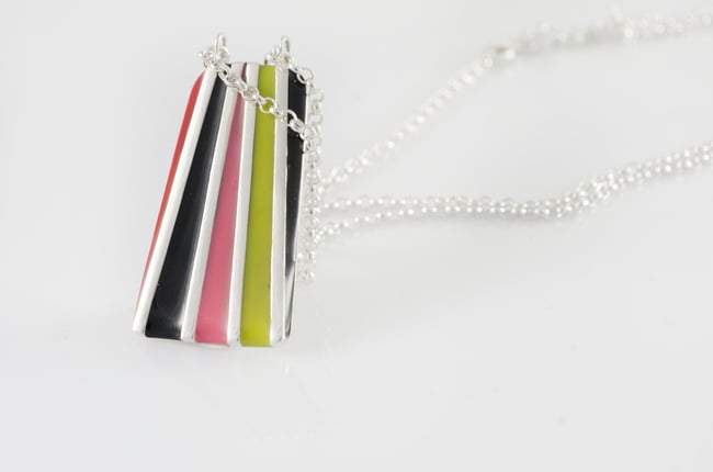 Trapeze Silver Chain Necklace